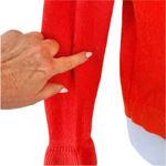 J.Crew Orange Tangerine Wool Blend Crew Neck Flared Cuff Sleeve Sweater Size S Photo 3