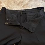 BCBGMAXAZRIA  straight leg mid rise ankle trousers dress pants black stre… Photo 2