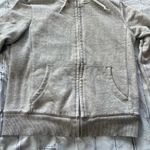 Uniqlo  Sherpa Lined Zip Hoodie Heather Gray Women’s XS Faux Fur Fleece Jacket Photo 5