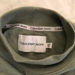 Calvin Klein CK Green Cropped long sleeve sweater sweatshirt mock turtle neck-Size XL Excellent condition, measurement in pics Photo 2