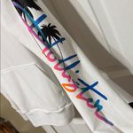 Hollister  White Hoodie Los Angeles Airbrush Back Size Medium Photo 2