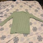 American Eagle Light Blue Knit Sweater Medium Photo 2