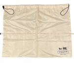 Coach  1941 19.5” x 15” Horse & Carriage Stagecoach Satin Tote Boston Bag Dustbag Photo 2