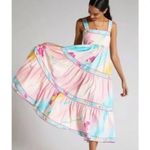 Hunter Bell Rita Dress Multi Flower Maxi Multicolor Size XS Photo 9