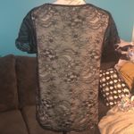 Loft 🎉4 for $20  Short Sleeve Lace Blouse, Small Photo 3
