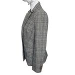 J.Crew Regent Glen Plaid Blazer Women’s Size 4 Gray Wool Blend Single Button Photo 2