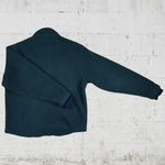 90s Vintage LL Bean Green Full Zip USA Made Pile Fleece Sherpa Jacket Size Small Photo 7