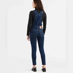 Levi's New Skinny Dark Wash Denim Overall Size 26 Photo 1