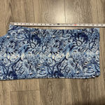 Briggs New York Briggs Women Blue White Paisley Print Wide Leg Cropped Pants Size 10 Linen Blend Photo 13