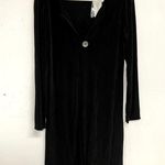 Chico's Black Knit Long Sleeve Cardigan Sweater Duster Womens XS Long Sleeve Photo 0