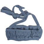 We Wore What Tie Halter Bra Top Storm S NWT | Ribbed Jersey Crisscross Halterneck Photo 1