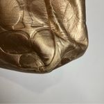 Coach  gold zip top shoulder bag 12” x 9” x‎ 4” Photo 7