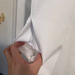 Brooks Brothers White Sheath Lace Up 100% Cotton Career Dress Size 10 Photo 4