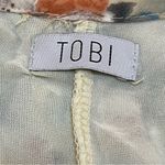 Tobi  floral blouse size medium off shoulder ruffled sleeves lined Photo 5