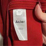 Acler. NEW NWT Whitnell Strapless Midi Dress In Burgundy Photo 12