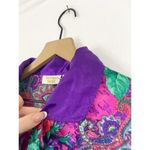 Victoria's Secret Vintage  Gold Label Jewel Tone Satin Sleep Shirt Dress M/L Photo 3
