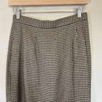 Talbots  Vintage Brown and Cream Houndstooth Pencil Skirt‎ Womens 8 Photo 1