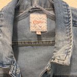 Candie's Vintage  Blue Denim Vest with Shiny Gemstone Details Photo 1