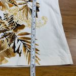 Chico's Botanical Print Top Womens Medium Ivory Paisley Detail 3/4 Sleeve Casual Photo 7