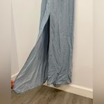 Lovestitch Light Blue Halter Maxi Dress Photo 4