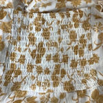 Self Esteem  Size XL Flowers & Leaves Design Smocked Crop Top New With Tags Photo 5