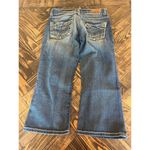 BKE  Denim Culture Cropped Jeans Women 25 Y2K Grunge Western Cowgirl Thick Stitch Photo 3