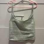 John Galt Small Light Green Floral Tank Top Photo 1