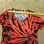 LuLaRoe Orange Black Tie Dye Halloween Tshirt  Classic Tee SZ S Short Sleeve Photo 6