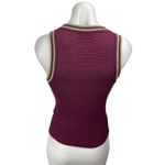 Urban Outfitters  Purple Crochet  Sleeveless Plunge Neck Sweater Vest Tank Top XS Photo 1