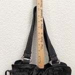 Lucky Brand Vintage Black 100% Lamb Leather Drawstring Bucket Hobo Shoulder Bag Photo 7