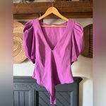 Free People  Va Va Voop Puff Sleeve Bodysuit medium Photo 1