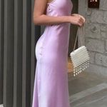 ZARA Satin Effect Dress Maxi Midi Slip Bodycon Wedding Party Coctail Photo 8