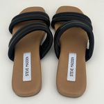 Steve Madden NWOT  Wizen Black Strap Slip On Sandals in Women’s Size 7 Photo 1