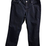 Bandolino Dark Navy Cropped Jeans with Decorative Stitching Women's Size 12 Photo 0