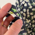 Floral Daises Black And White mini dress with buttons size small Photo 7