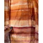 Chico's  Sunset Ombre Striped Orange Opened Front Jacket Women Sz 1 Sz M Photo 7