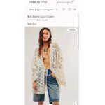 Free People Bell Sleeve Lace Duster in Ivory, One Size, New with Tag MSRP $128 Photo 6