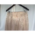 Jessica McClintock Vintage Victorian Blush Pink Silk Slip Skirt Brocade Bridal Photo 3
