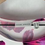 Susan Graver ‎ Slinky Stretch Knit Floral Rhinestone Embellished Short Sleeve Top Photo 1