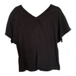 Madewell  Puff-Sleeve Top in Floral Jacquard in black size 10 Photo 7