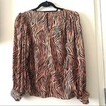 Gallery  Zebra Printed Blouse Blouse‎  NWT Sz6 Photo 3