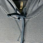 Kuhl Stria Outdoor Thermal Blue Striped Hoodie Long Sleeve Kangaroo Pocket Top Photo 6