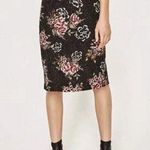 ZARA Floral Guipure Lace Pencil MIDI Skirt Coquette Office Work Career Date M Photo 0
