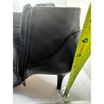 Sole Society Black leather Ankle Boots women's Size 9.5 pointy toe stiletto Photo 9