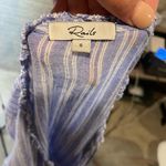 Rails Everly Ludlow Blue White Stripe Long Sleeve Vneck Tiered Dress Size Small Photo 3