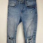 ZARA  Woman Distressed Mom Jean Boyfriend Light Wash Jeans Sz 2 Photo 6