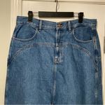 Madewell NWT Size 10 Denim Western Maxi Skirt in Emario Wash Photo 1