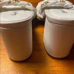 Qupid White and Gold Women's Mules by Cupid Photo 2