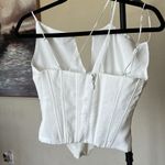 House Of CB HOUSE‎ OF CB Orla White Chiffon Strappy Corset NWOT size XS Photo 10