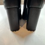 Schutz Zhara Black Leather Sherpa Lined Heeled Lace up Boots NEW Size 7 Photo 10